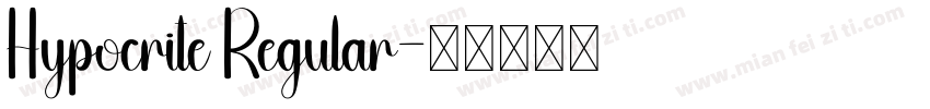 Hypocrite Regular字体转换